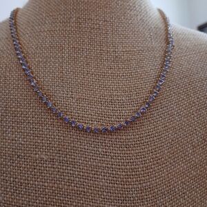 Tanzanite Tennis Necklace